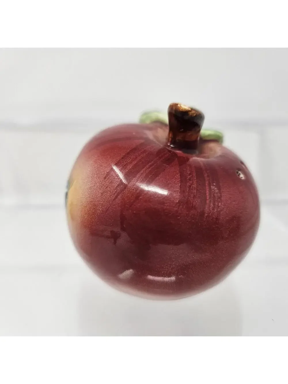 Vintage Anthropomorphic Apple Head Salt And Pepper Shakers Japan MCM Cottagecore